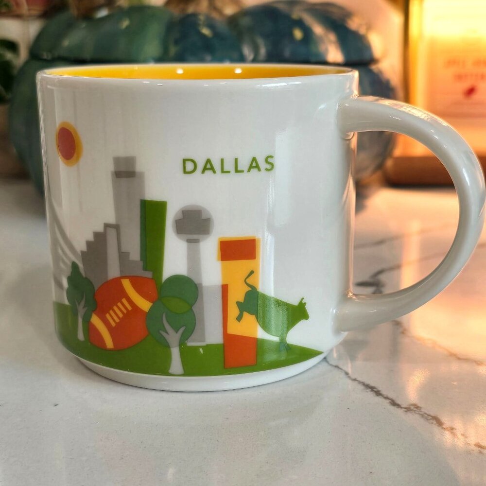 Starbucks You Are Here Dallas Mug 14 Oz Limited Edition City Collection Coffee C